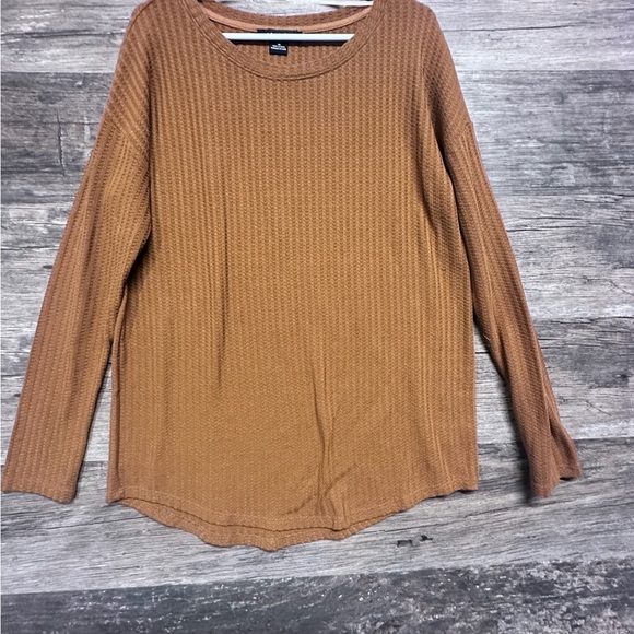 Sanctuary Tops - Sanctuary Tan Textured Ribbed Knit Top